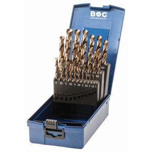 Bohrcraft Spiralbohrer kurz KE13 HSS-E ABS-Box...