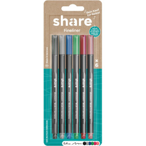 share Fineliner 6er-Blister 4-0006-6