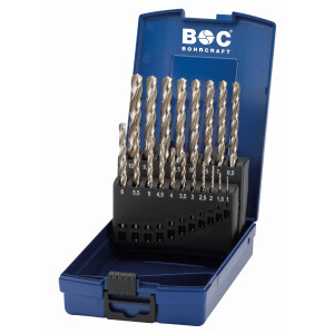 Bohrcraft Spiralbohrer kurz KE10 Z3 HSS-E Co5 3-Schneider...
