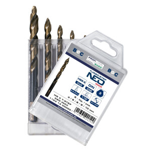 Bohrcraft Spiralbohrer kurz ME5 T-STEP NEO INOX HSS-E Co5...