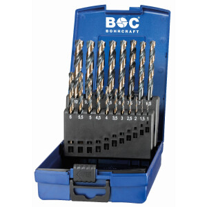 Bohrcraft Spiralbohrer kurz KG10-TCR BC HSS-G DIN 338...
