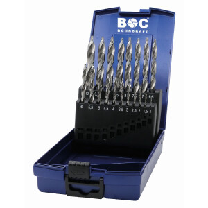 Bohrcraft Spiralbohrer kurz KG10 TURBO STEP HSS-G DIN 338...