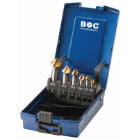Bohrcraft Kegelsenker KS6-K TiN HSS Kegels.ABS-Box// 6,3 - 20,5 / 6-tlg.
