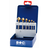 Bohrcraft Kegelsenker KS6 HSS-TiN Kegels.Metallkass// 6,3 - 20,5 /6-tlg.
