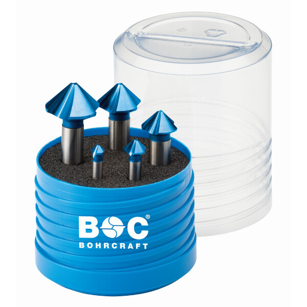 Bohrcraft Kegelsenker ungleich KS5 HM B+ P-PLUS  Kegels. // 6,3-25,0/ 5-tlg.