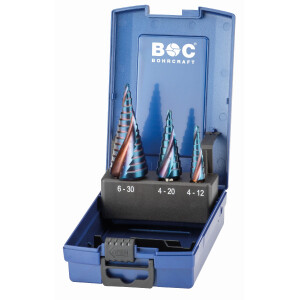 Bohrcraft Stufenbohrer Spiralnut STB3-KS Co blue+ HSS-E...