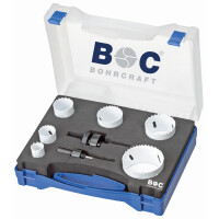 Bohrcraft Sortimente LS6-Co Lochsägen HSS-E //22-68 mm+AS11/AS33/8-tlg.