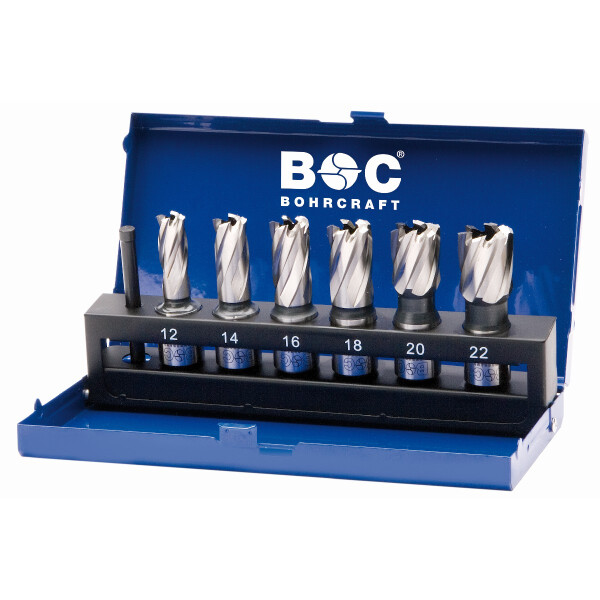 Bohrcraft Sortimente KB6 HSS // 12-14-16-18-20-22 mm / 7-tlg.