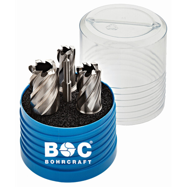 Bohrcraft Sortimente KBE3 Co Kernb.14-18-22 mm + Pin, 4-tlg.