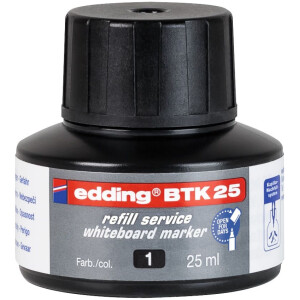 edding BTK 25 Nachfülltinte Whiteboardmarker schwarz...