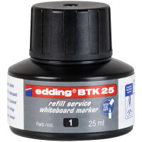 edding BTK 25 Nachfülltinte Whiteboardmarker schwarz 4-BTK25001