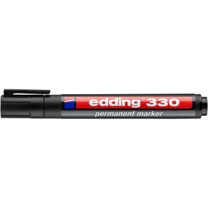 edding 330 Permanentmarker schwarz 4-330001