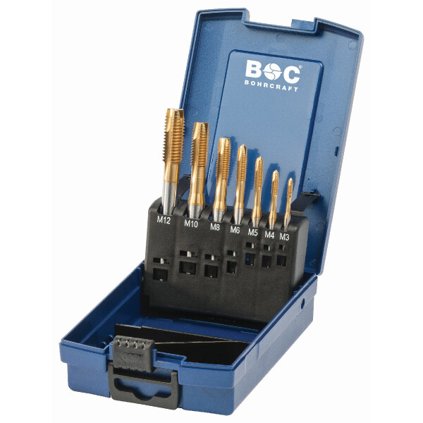 Bohrcraft Sortimente MGB7G-K TiN MGB in ABS// M3-M12 Form B/ 7-tlg.