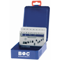 Bohrcraft Metall 19-tlg.Metall-Kassette dunkelblau M 10, leer