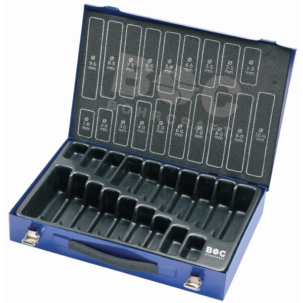 Bohrcraft Metall Metallkoffer 170-tlg.  mit Druck M 170 leer