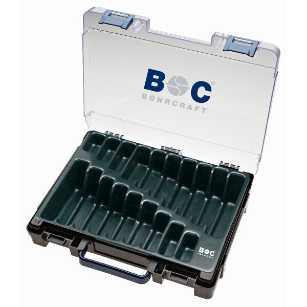 Bohrcraft ABS-Kunststoff 170-tlg./70-tlg. Rose-Koffer dunkel. K 170 leer
