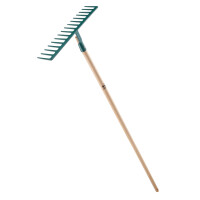 LEBORGNE Rechen Batipro 14 Zinken mit Holzstiel