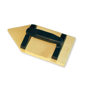 MONDELIN Reibbrett aus Holz mit Kunststoffgriff Spitz 140...