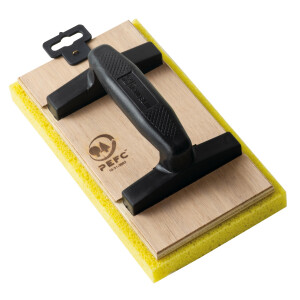 MONDELIN Reibbrett mit Schwam aus Holz mit...