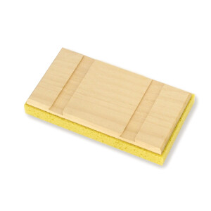 MONDELIN Reibbrett mit Extra Feinem Schwam aus Holz...