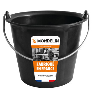 MONDELIN Pro-Chok Eimer 12 L 6,8 mm Drahtstaerke Schwarz