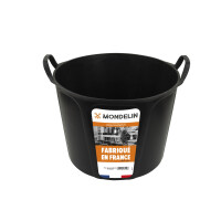MONDELIN Prochok Flexibler Eimer 40L, 1,6 kg Schwarz