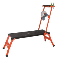 MONDELIN Arbeitsplattform mit Werkzeughalter 125 x 42 cm EN131 Max150 kg Belastbar