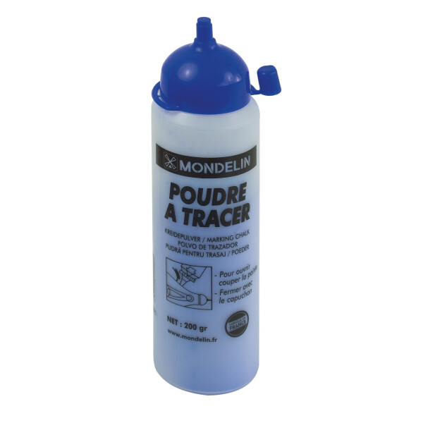 MONDELIN Markierungspuder Blau für Schlagschnur 400 g