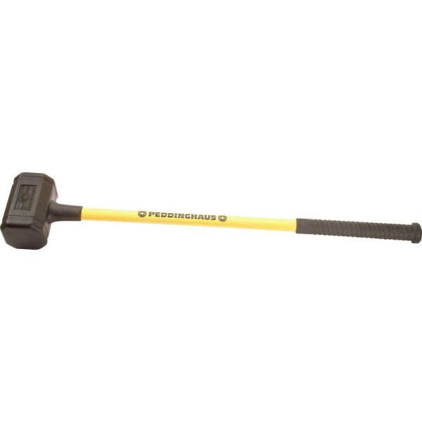 PEDDINGHAUS Schonhammer Fiber Rueckschlagfrei Eckige Form 95 mm mit 3.800 g mit Glasfaserstiel