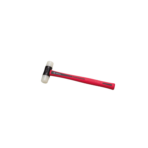 PEDDINGHAUS Nylonhammer UltraTEC 50 mm 880 g mit UltraTEC 3-K Stiel Weiße Schlagkoepfe