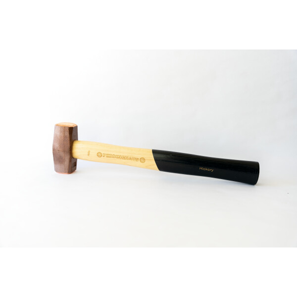 PEDDINGHAUS Kupferhammer Faeustelform 750 g Geschmeidet mit Hickorystiel