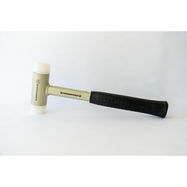 PEDDINGHAUS Schonhammer Rueckschlagfrei 40 mm mit Stahlrohrstiel mit Kunststoffgriff 800 g