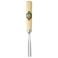 Kirschen 3206010 Kerbschnitzbeitel mit Weißbuchenheft, 10 mm Stich 6, gerade, flache Höhlung, Achtkantform