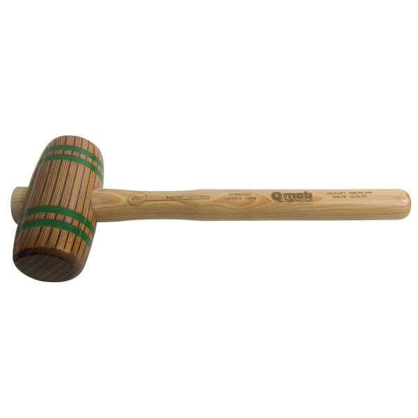 MOB Holzhammer Dynachoc 40 mm 170 g mit Glasfaserringen und Hickorystiel