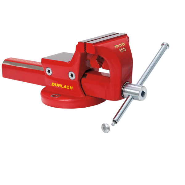 MOB Schraubstock Magnat Plus 120 mm mit 1 / 2 MDS System Angeschweißte RohrSpannbacke