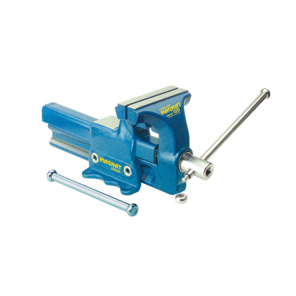 MOB Schraubstock Magnat Classic Schraubstock 140 mm mit 1 / 2 MDS System Angeschweißte RohrSpannbacke