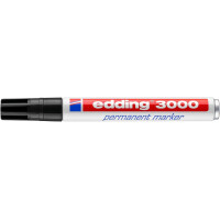 edding 3000 Permanentmarker schwarz 4-3000001