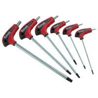 MOB T-Griff Stiftschlüsselsatz NERTECH 6-Teilig Hexagonal / Kugel 2,5-3-4-5-6-8 mm