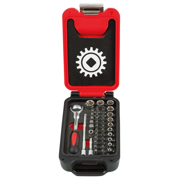 MOB Fusion Box Rotationsratschen-Satz 46-Teilig 1 / 4 Zoll Inkl. Bits