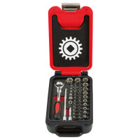 MOB Fusion Box Rotationsratschen-Satz 46-Teilig 1 / 4 Zoll Inkl. Bits