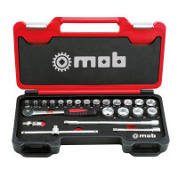 MOB Fusion Box Steckschlusselsatz 23-teilig 3 / 8 Zoll 6 Kant Umschaltknarre