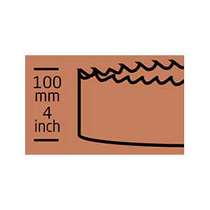 WILPU 3266700001 Speziallochsaege 6 ZpZ, Kunststoffrohre PVC, PP, PE 32/167 PVC