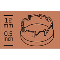 WILPU 3408500001 Hartmetall Flachschnitt - Lochsaege 34/85 F