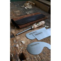 Kirschen 3824000 Ziehklingensatz in Ledertasche, 4-tlg inkl. Ziehklingenstahl