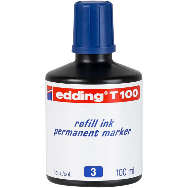 edding T 100 Nachfülltinte Permanentmarker blau 4-T100003