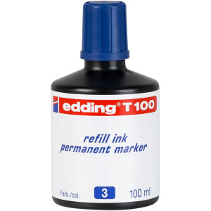 edding T 100 Nachfülltinte Permanentmarker blau...