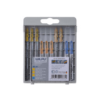 WILPU 0296800010 Stichsaegeblatt Einnockenschaft T-Aufnahme 10-er Sortiment Holz / Metall 10 Stk.