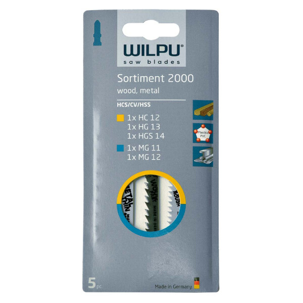WILPU 0286000005 Stichsaegeblatt Einnockenschaft T-Aufnahme Sort.2000 5 Stk.