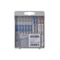 WILPU 0296700010 Stichsaegeblatt Einnockenschaft T-Aufnahme 10-er Sortiment Metall 10 Stk.