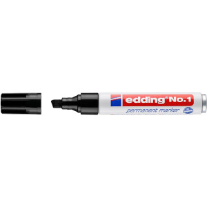 edding 4-1001  No. 1 Permanentmarker schwarz